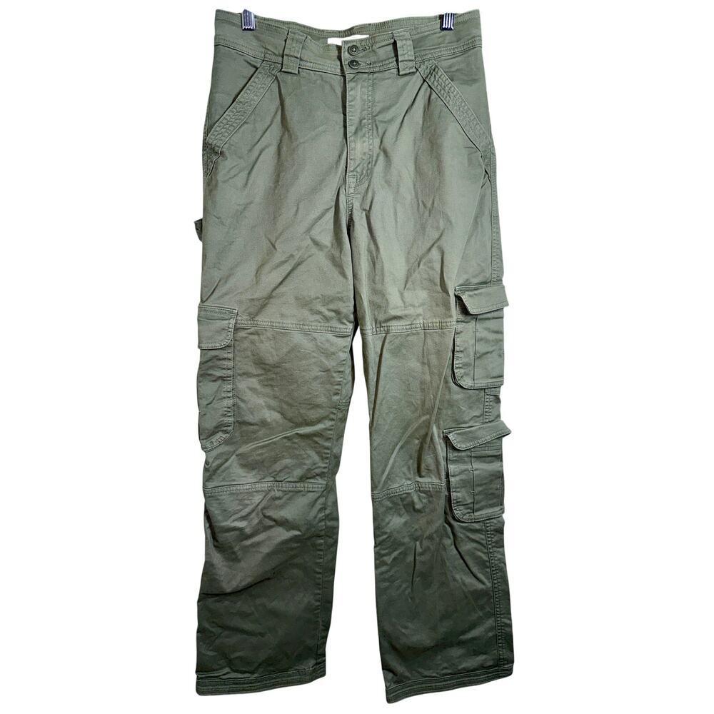 Abercrombie & Fitch Olive Green Utility Vintage Cargo Pants Women Size 27 4 Long